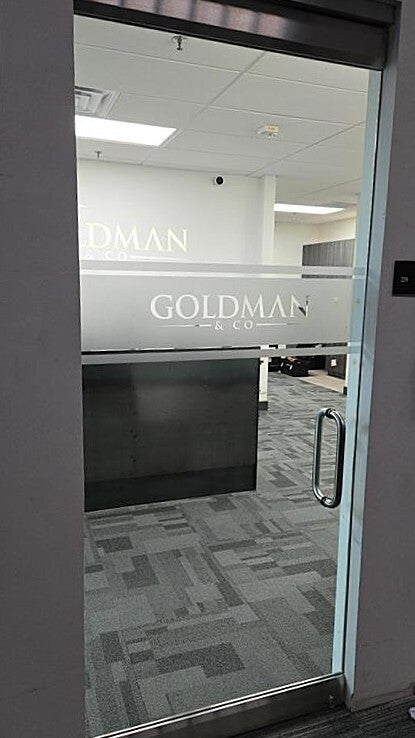 Frosted Vinyl Glass Graphics for a Modern Office Look