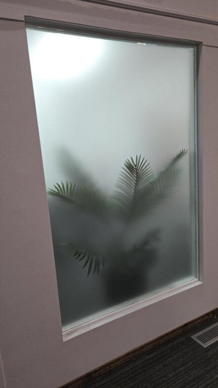 Frosted Vinyl Glass Graphics for a Modern Office Look