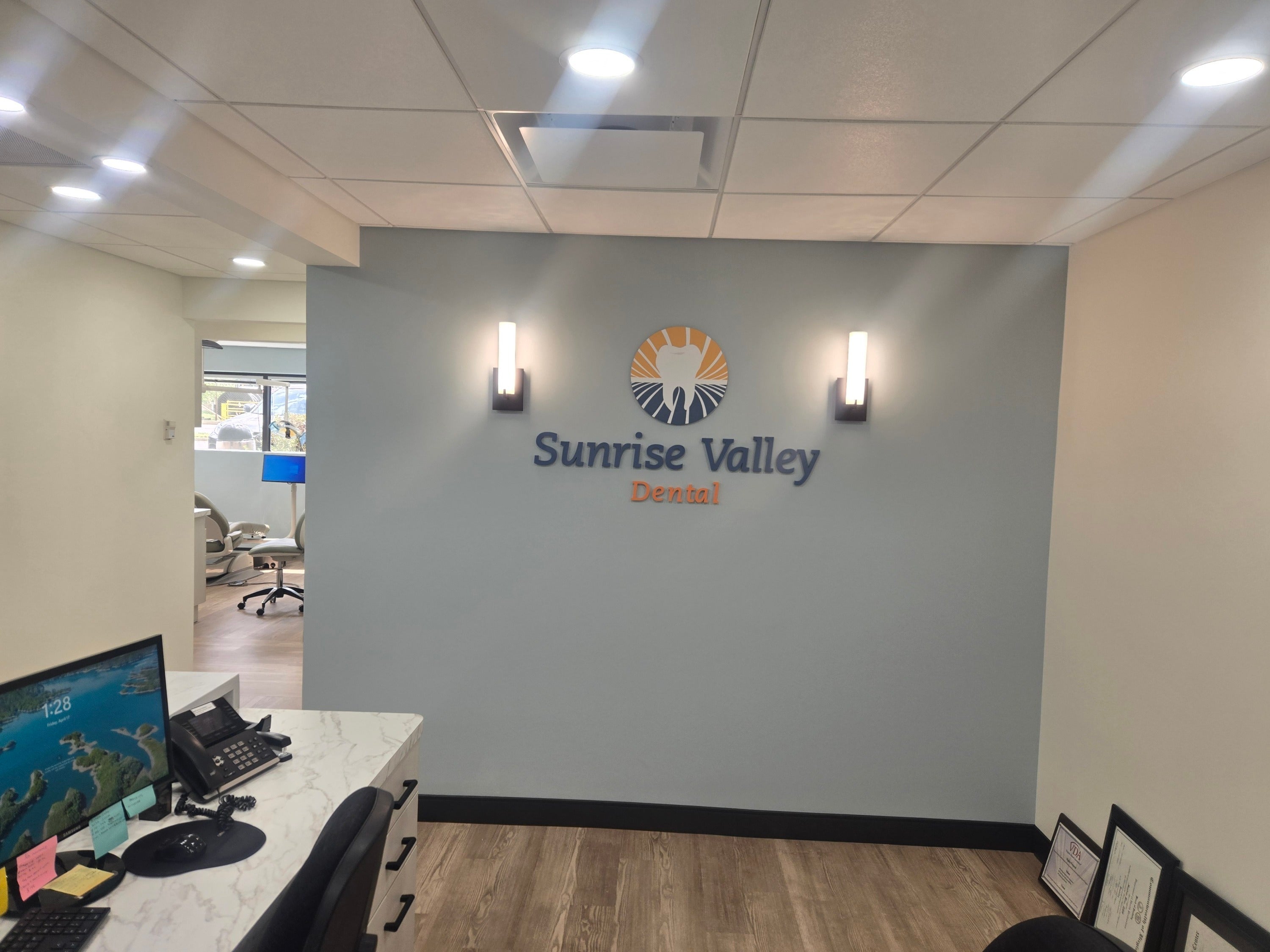 Sunrise Valley Interior Sign