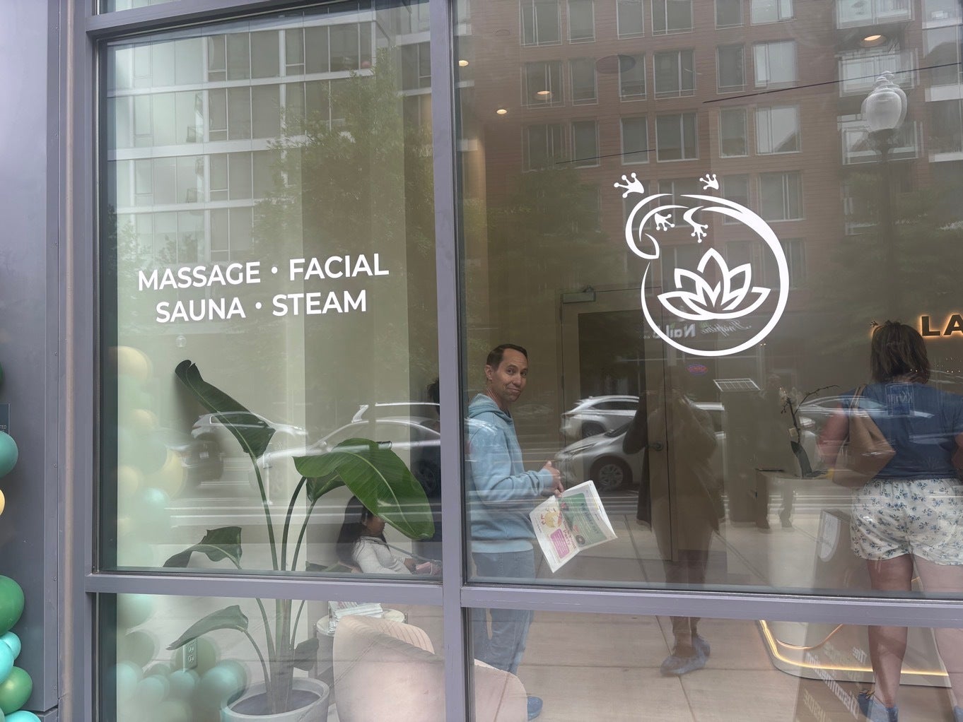 Grand Opening Window Graphics for Lacerta Spa in Washington DC | Privacy Perforated & Frosted Vinyl Installation