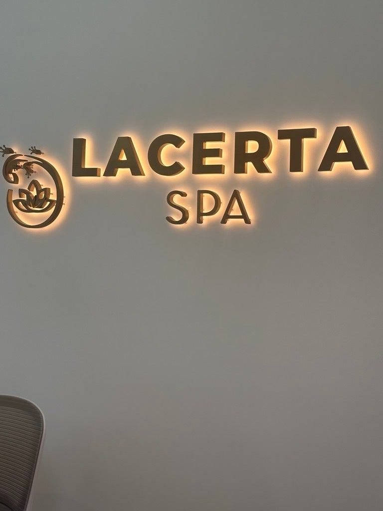 Grand Opening Window Graphics for Lacerta Spa in Washington DC | Privacy Perforated & Frosted Vinyl Installation