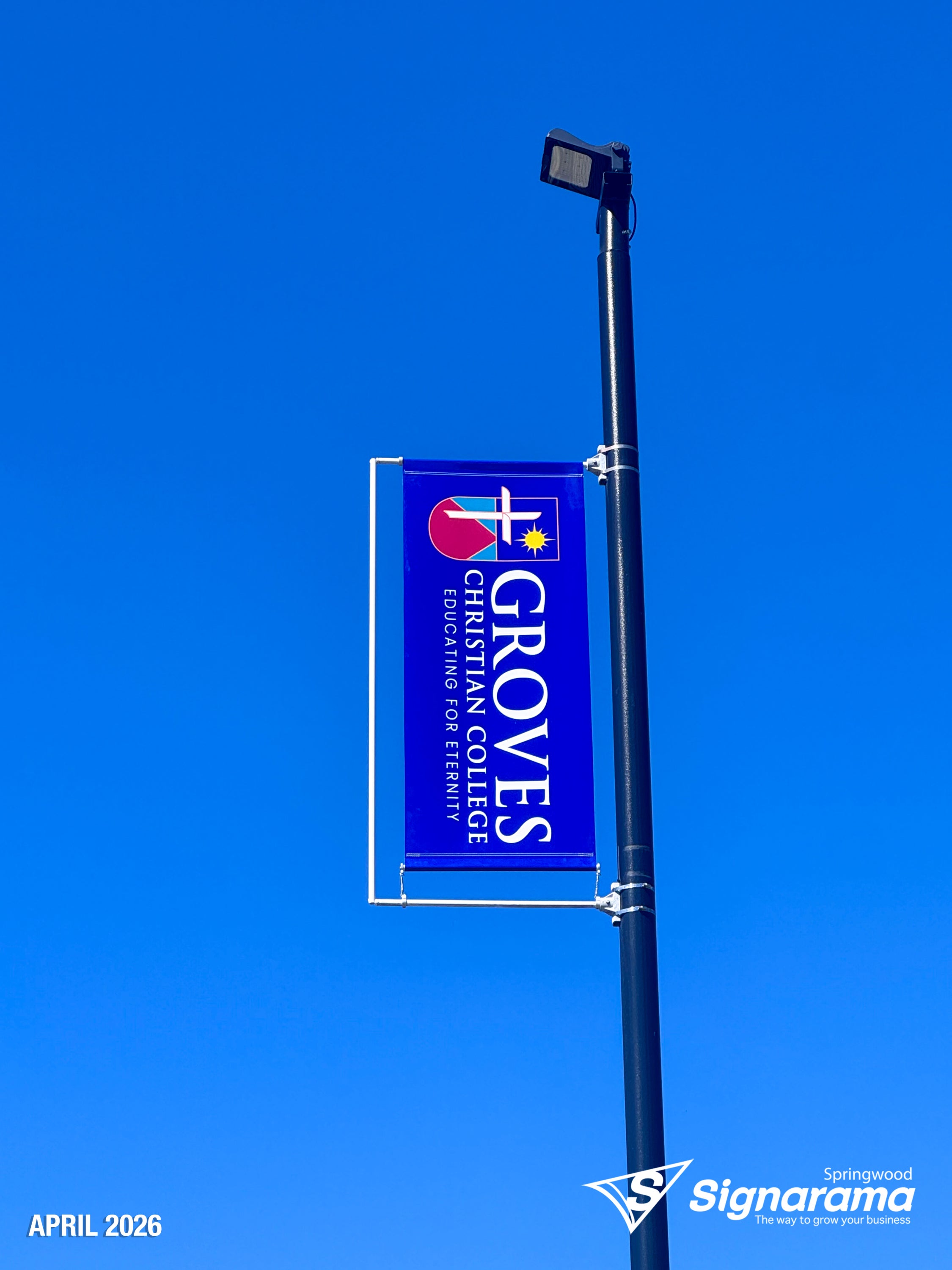 Car Park Pole Flags - Groves Christian College