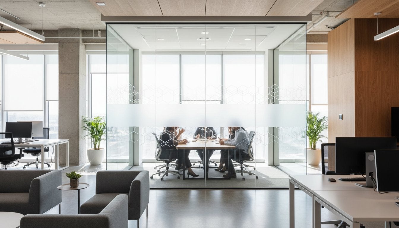 Etched Glass Window Vinyl: The Professional Guide to Office Privacy & Branding in Redmond and Bellevue, WA