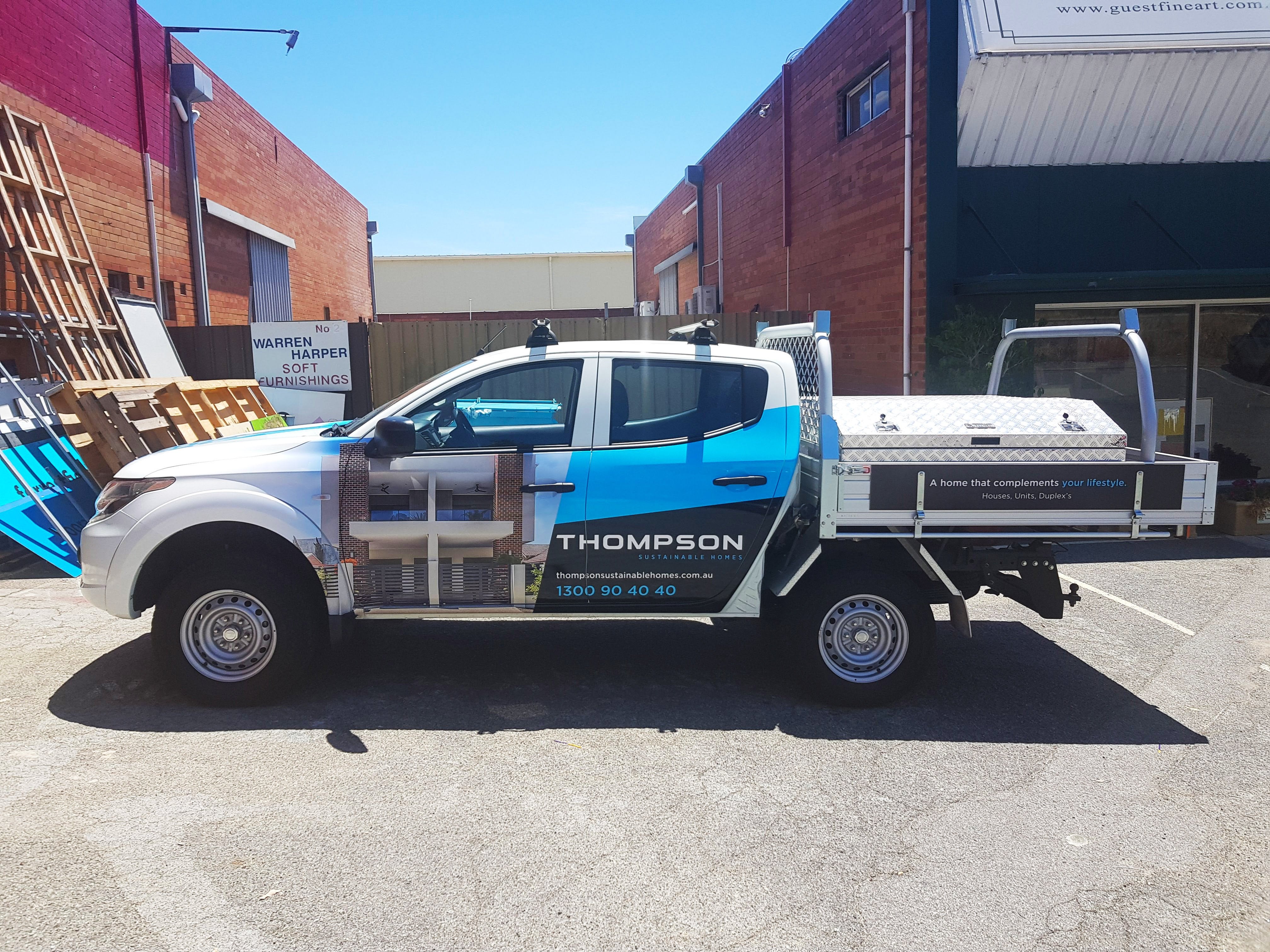 Thompson Sustainable Homes Vehicle Wrap