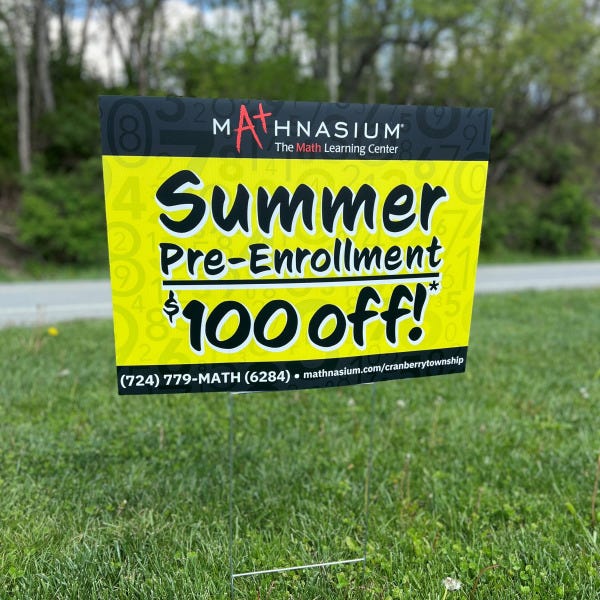 Double Sided Coroplast Yard Sign
