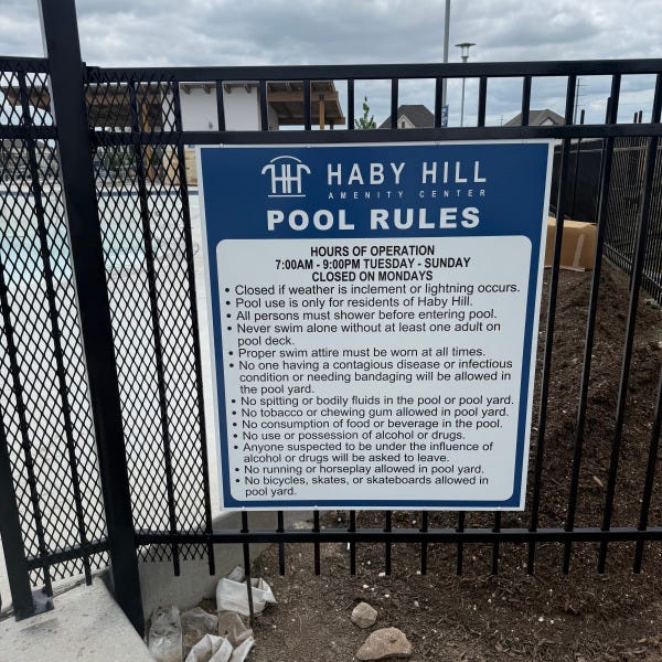 Safety Pool Sign_Haby Hill_Pool Rules2