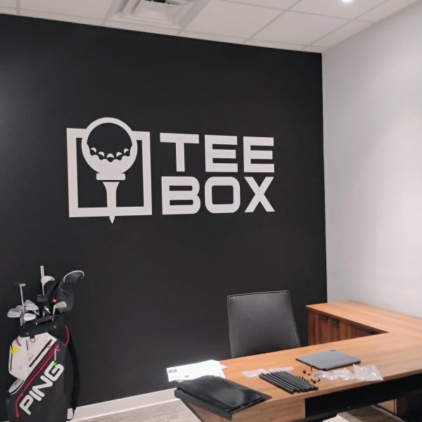Tee Box Interior Signage & Branding Package in Hallandale Beach, FL