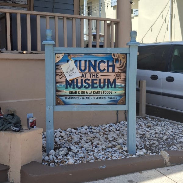 Refaced Post and Panel Sign w- 3MIL ACM for The Shipwreck Museum in St. Augustine