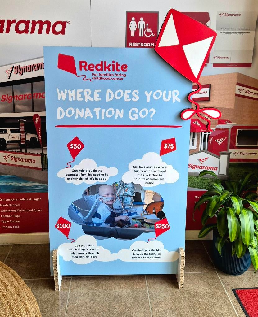 Redkite - Free standing signage