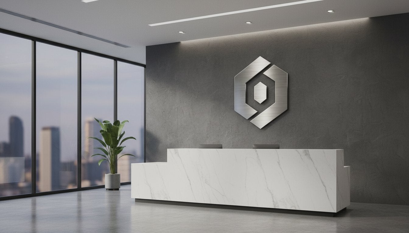 Brushed Aluminum Lobby Signs: The Ultimate Guide to Premium Office Branding