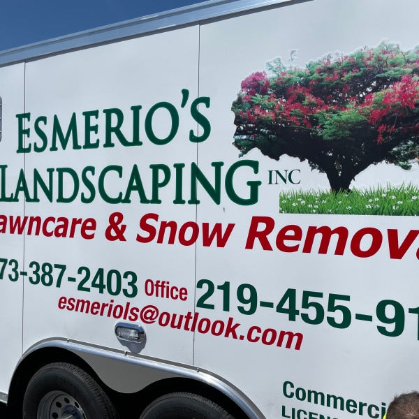 Trailer Graphics for Esmerio's Landscaping