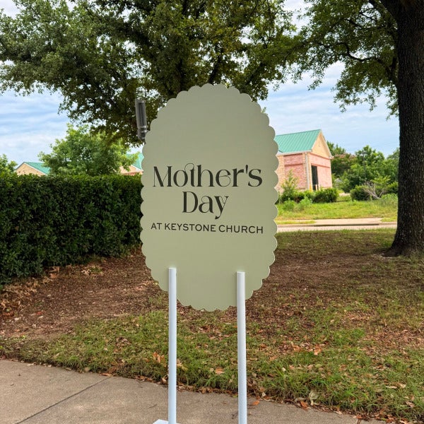 Custom Mother’s Day display created for Keystone Church by Signarama North Fort Worth/Keller