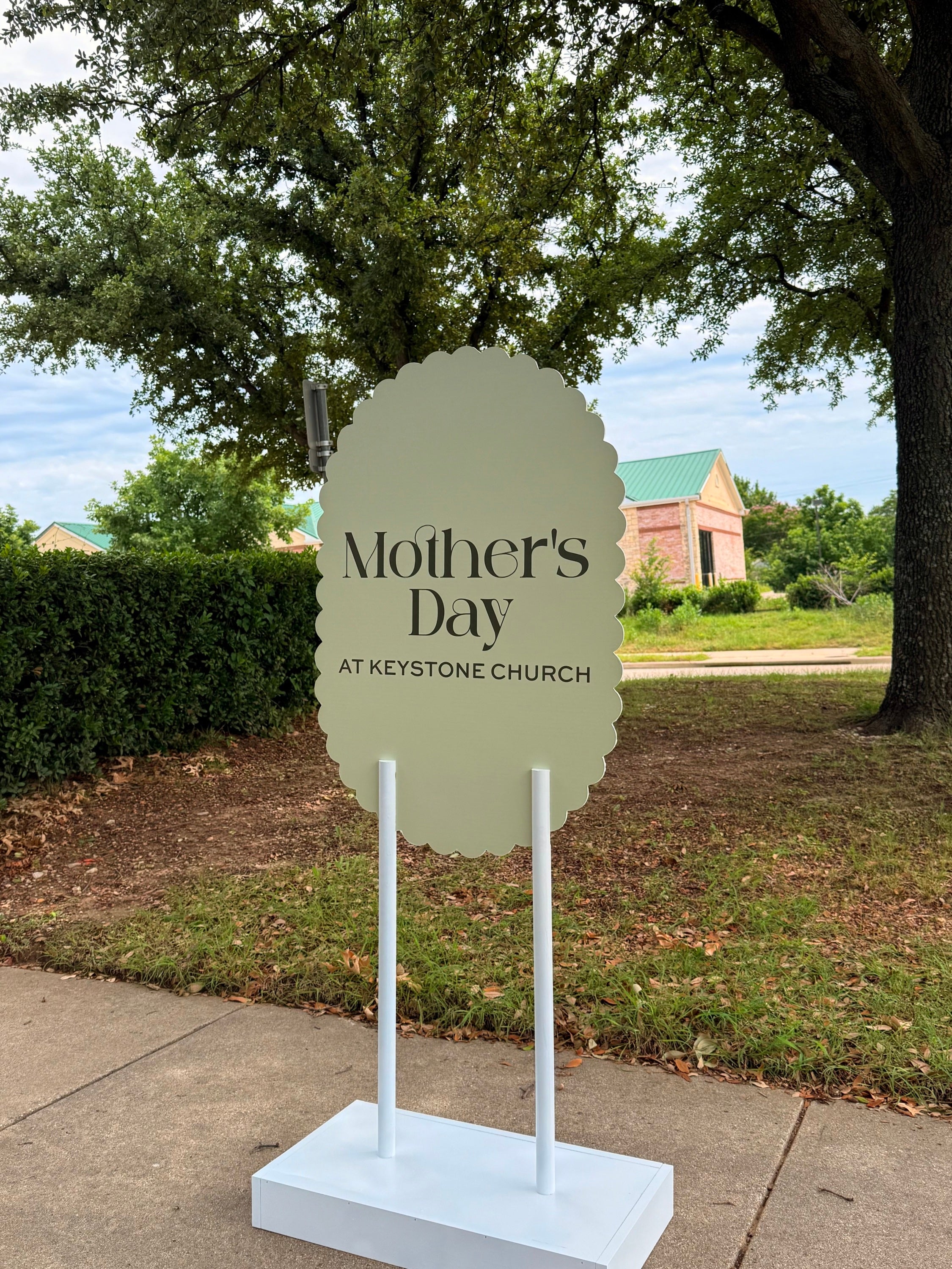 Custom Mother’s Day display created for Keystone Church by Signarama North Fort Worth/Keller