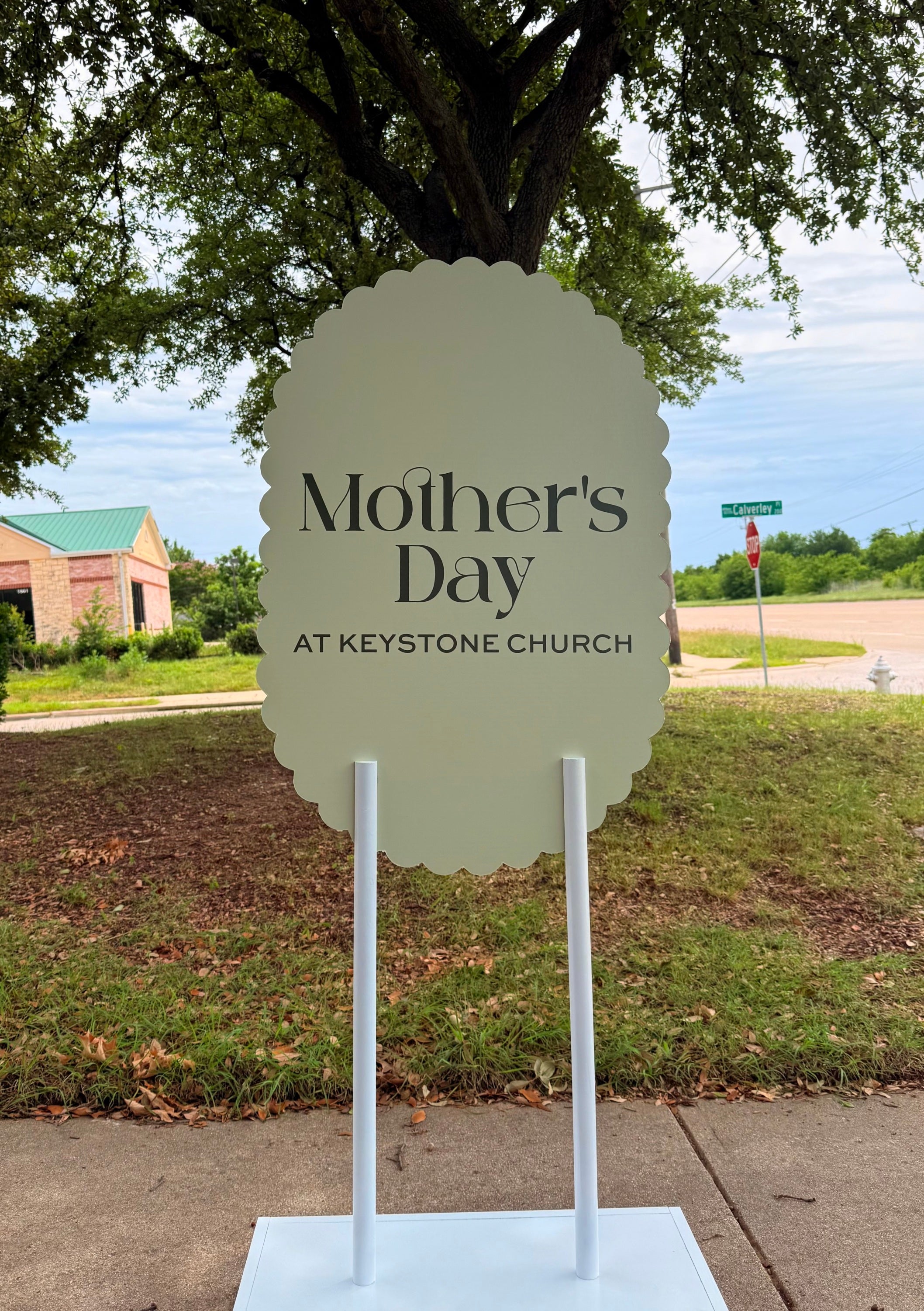 Custom Mother’s Day display created for Keystone Church by Signarama North Fort Worth/Keller