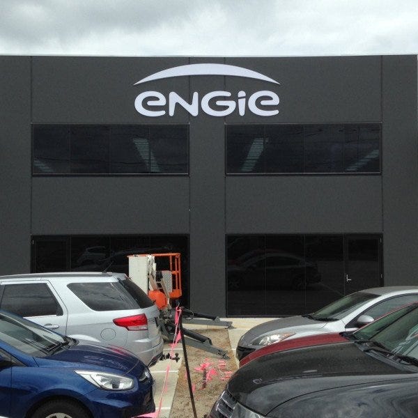 3-D lettering with 30 mm thick PVC non illuminated