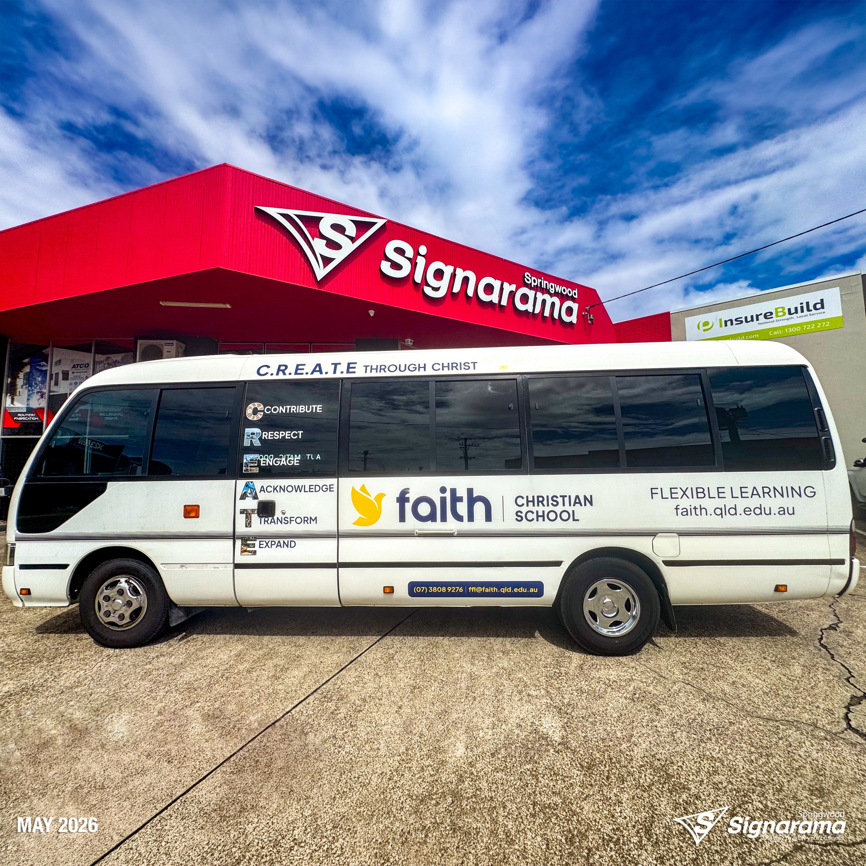 Bus Graphics - Faith Christian School Flexible Learning