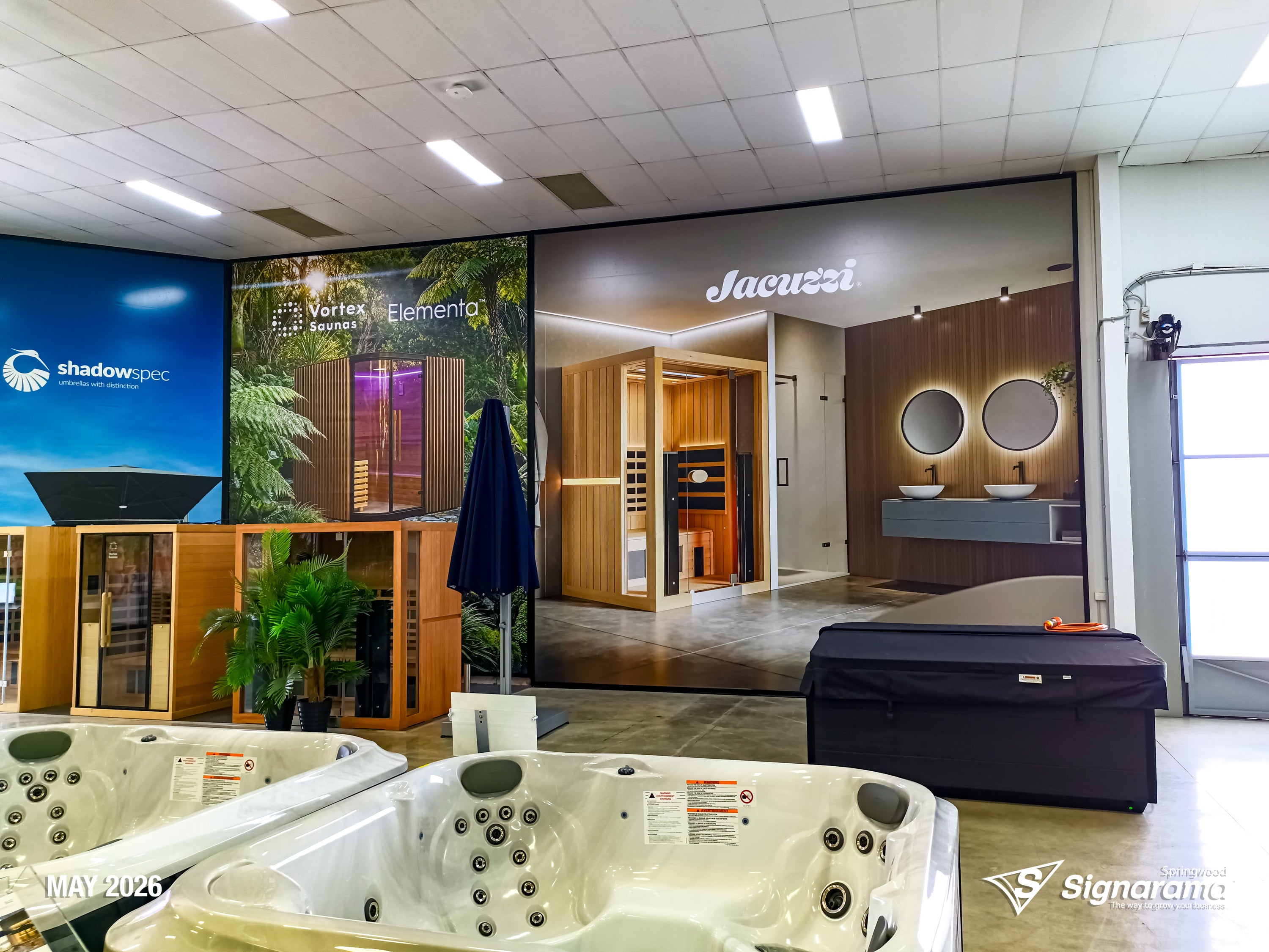 Signage Refresh - Spa World Underwood