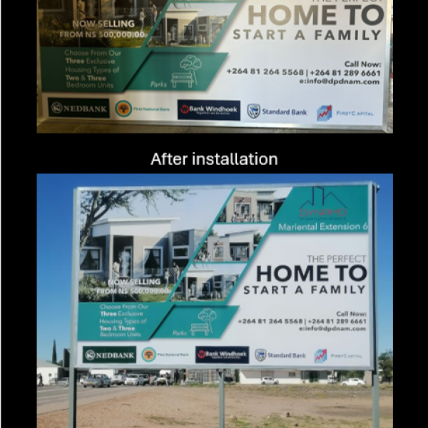 Signage for property development