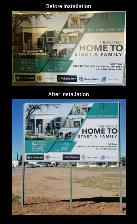 Signage for property development