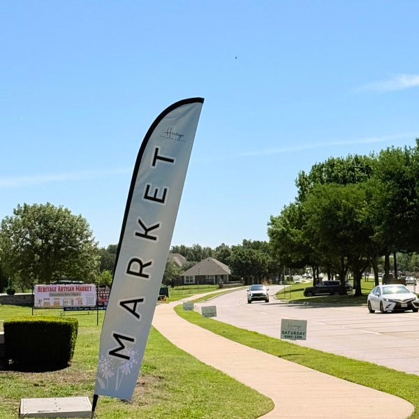 The Heritage Artisan Market is ready to stand out with custom promotional signage created by Signarama North Fort Worth/Keller !