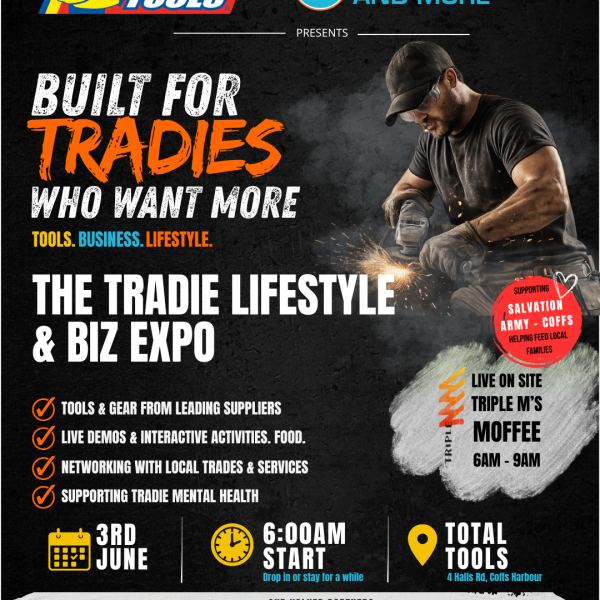 We are partnering with Garage Doors and More and Total Tools who have created something the Coffs Coast hasn’t seen before…