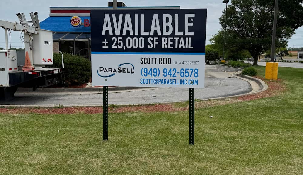Real estate yard signs and directional signs for property listings