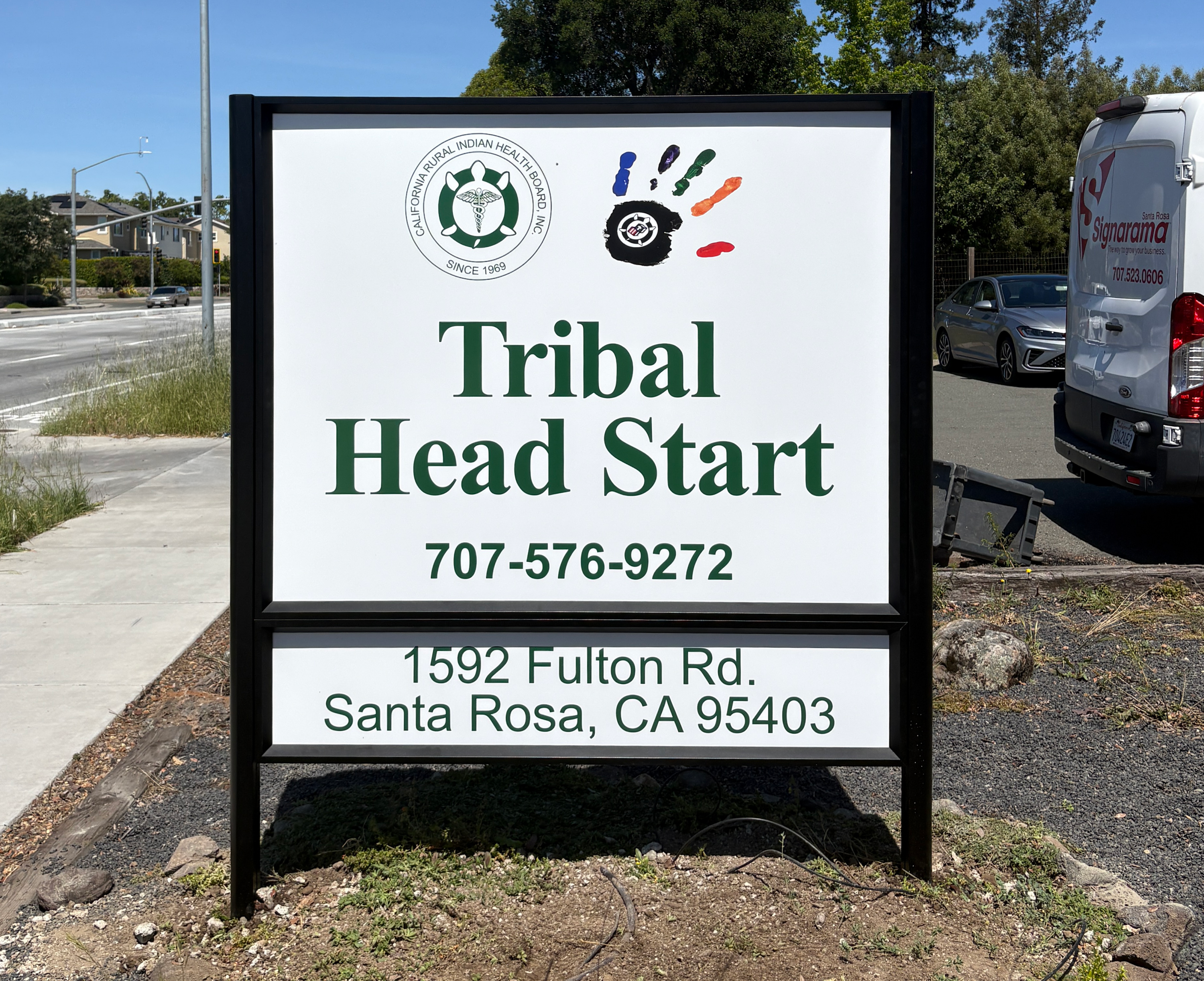 A New Post & Panel Monument Sign for Tribal Head Start in Santa Rosa