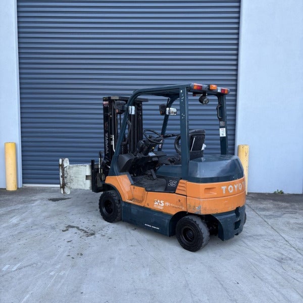 Used Toyota Electric Forklift w/ Paper Roll Clamp #W373