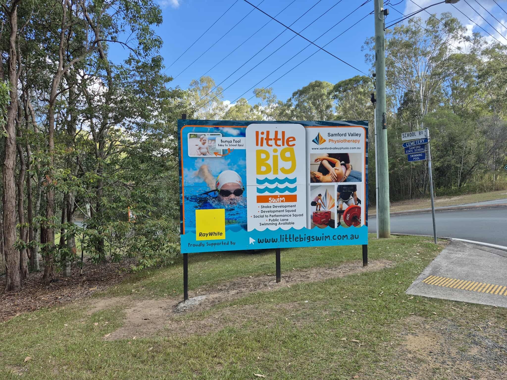 Quality Custom Outdoor Signs to Upgrade Your Business! | Samford Swim School by Signarama Brendale