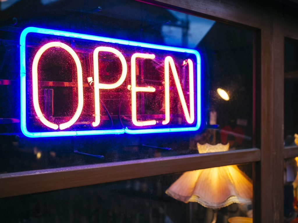 Open Neon Signs