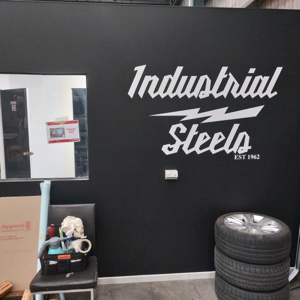 Vinyl Cut Office Graphics for Industrial Steels Warehouse in Hallam