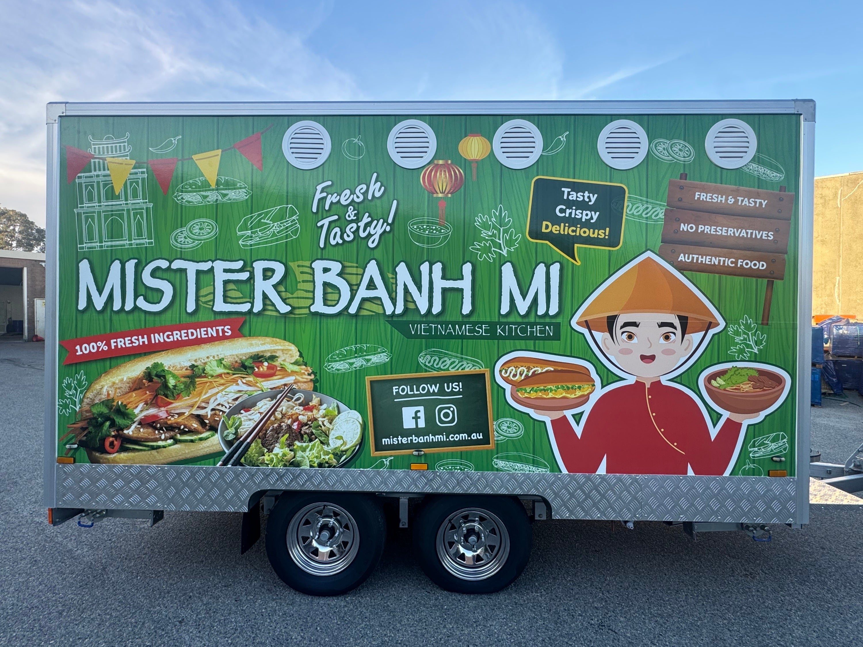 New Food Van Branding Completed for Mister Banh Mi by Signarama Malaga