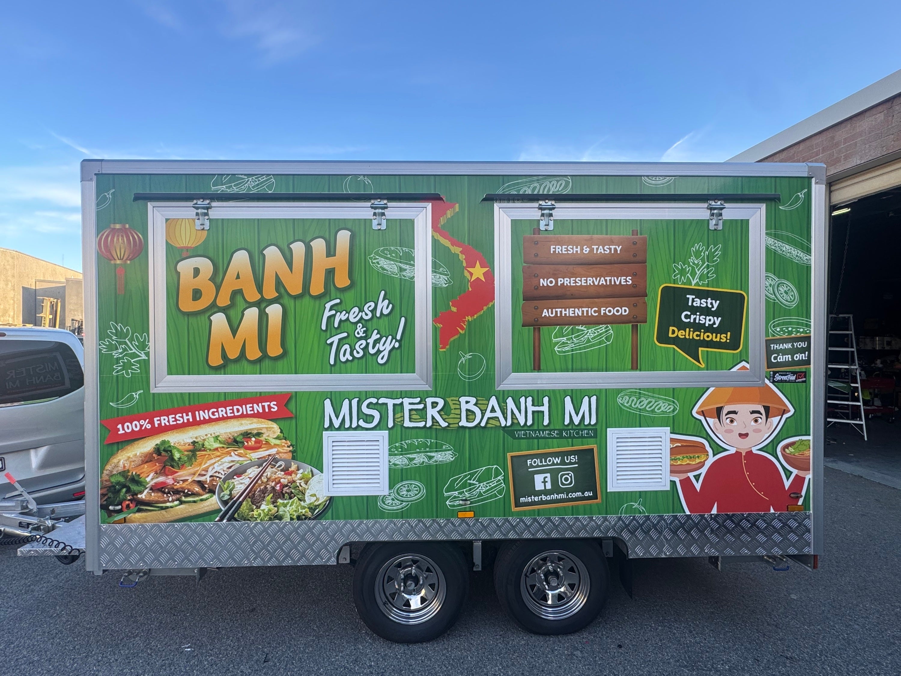 New Food Van Branding Completed for Mister Banh Mi by Signarama Malaga