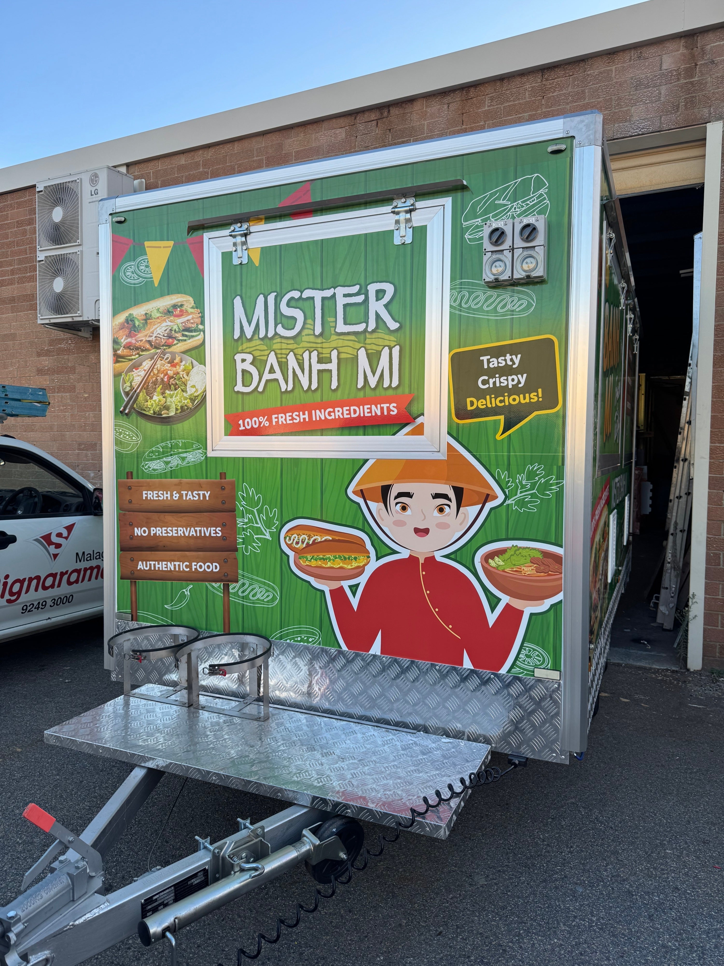 New Food Van Branding Completed for Mister Banh Mi by Signarama Malaga