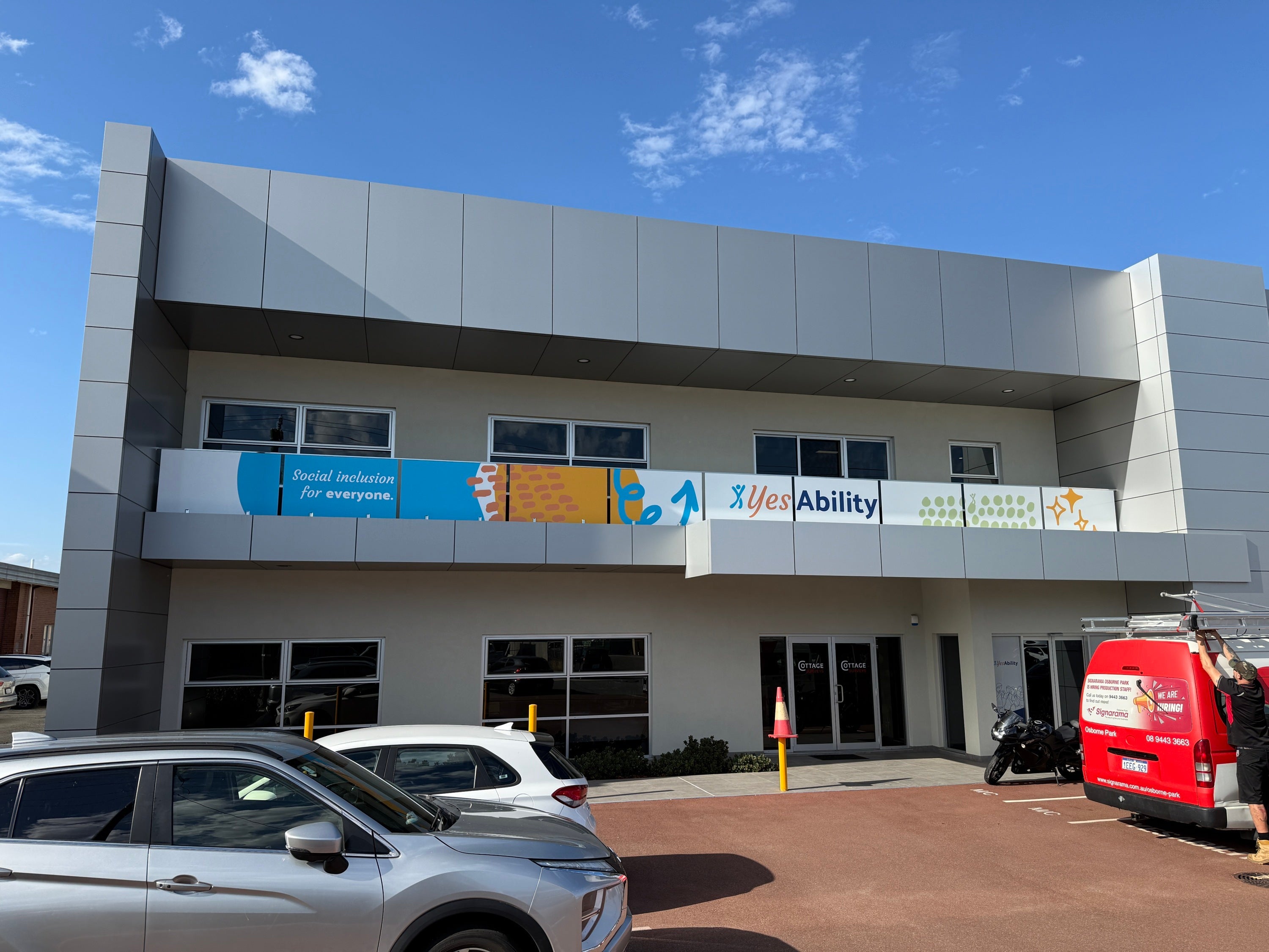 Transforming YesAbility's Brand Presence: A Complete Signage Makeover in Osborne Park
