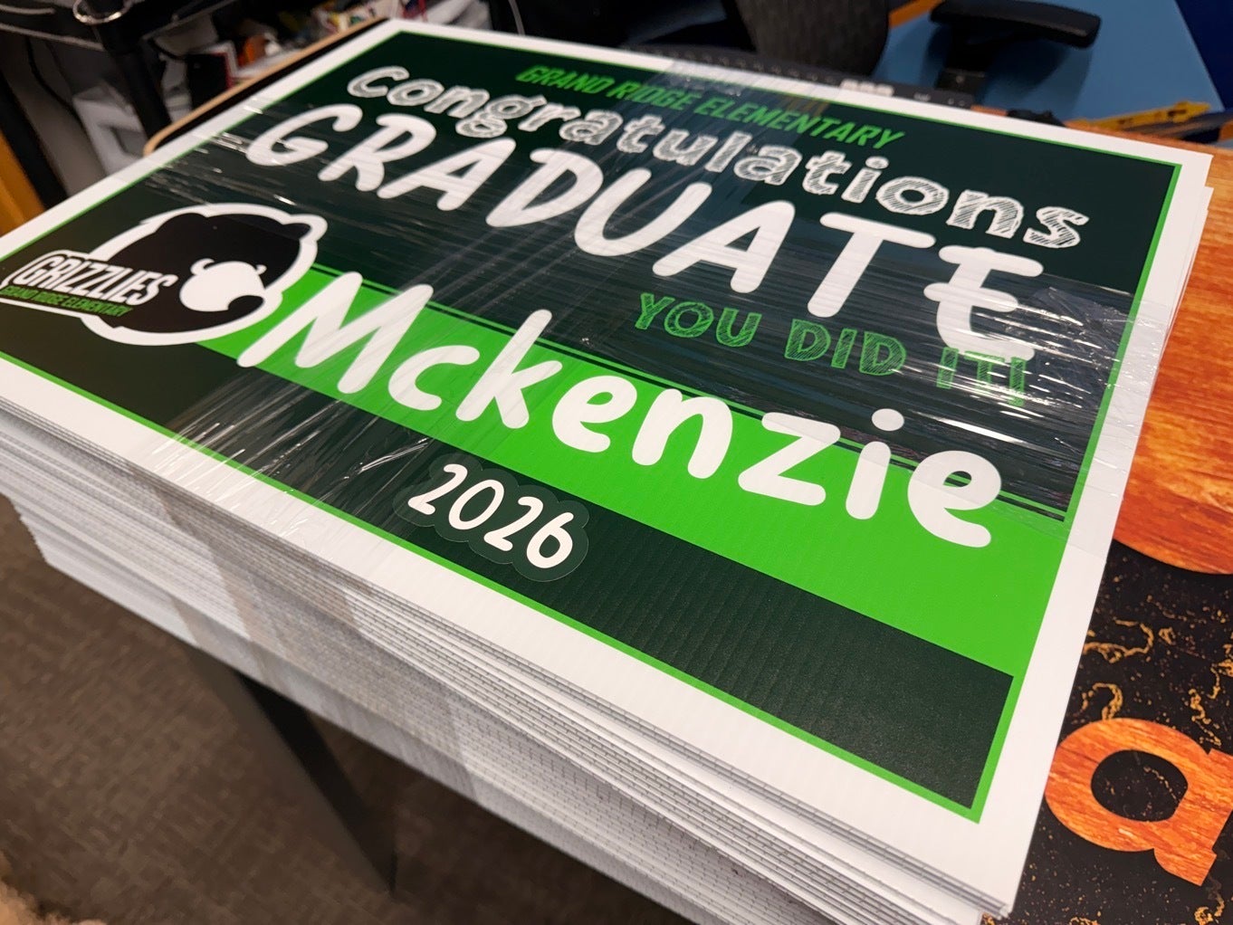 Yard Signs That Make Graduates Feel Like Stars - Graduation Signs, Redmond, WA