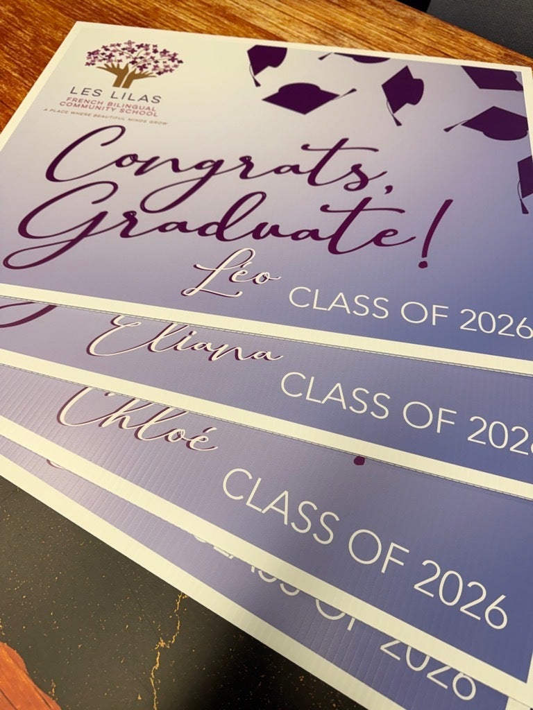 Yard Signs That Make Graduates Feel Like Stars - Graduation Signs, Redmond, WA