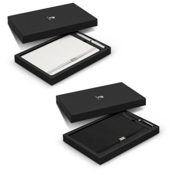Custom Pierre Cardin Nouvelle Notebook and Pen Gift Set