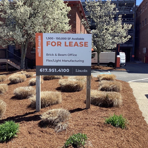 Commercial Real Estate Sign - Lincoln Property Group (Maynard, MA)