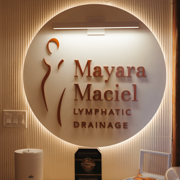 Dimensional Lettering and Interior Decor - Mayara Maciel Lymphatic Drainage (Providence, RI)
