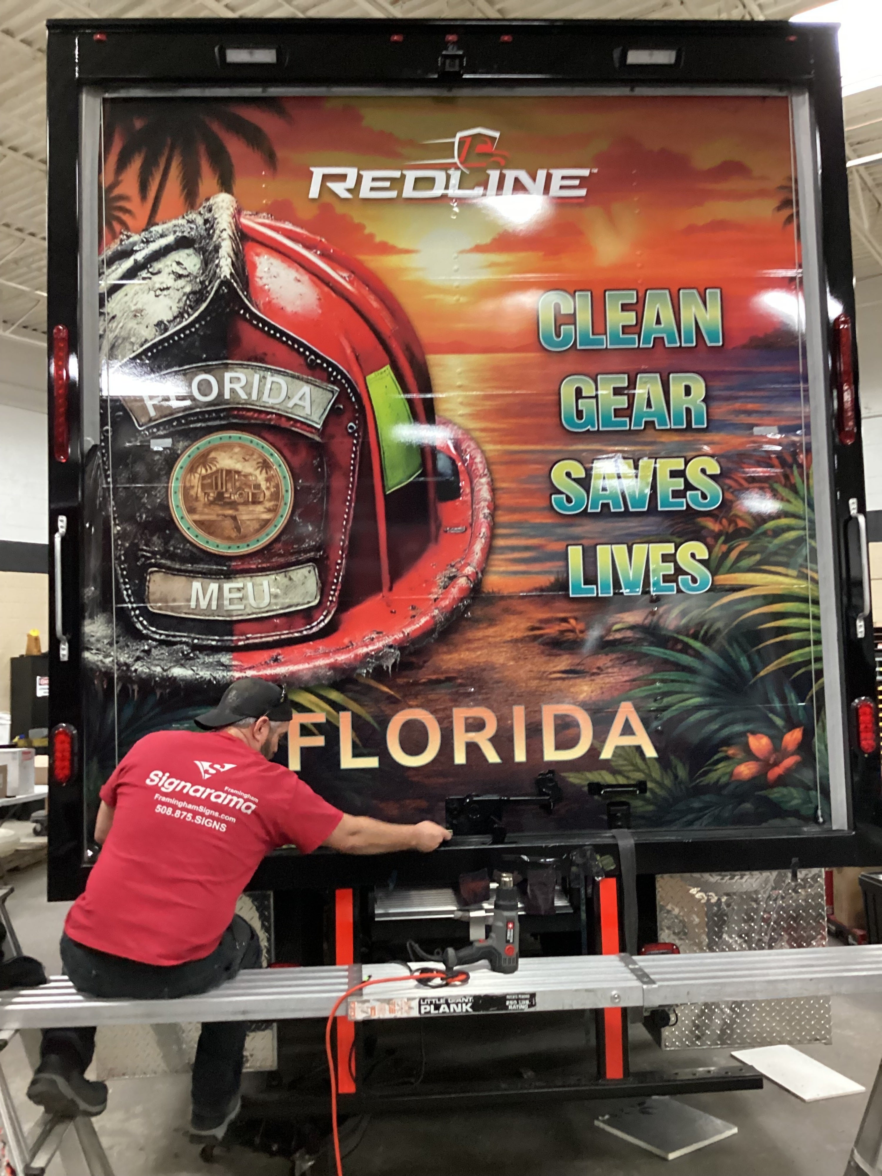 Truck Graphics and Lettering - RedLine Gear Cleaning (Hudson, MA)