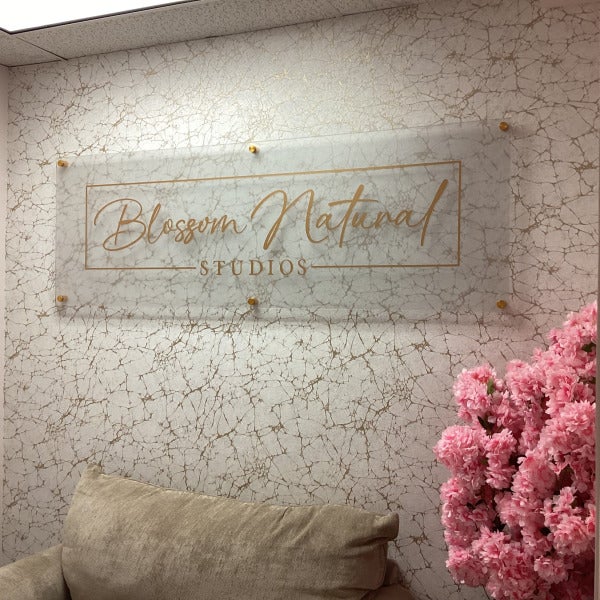 Interior Reception Sign - Blossom Natural Studio (Marlborough, MA)