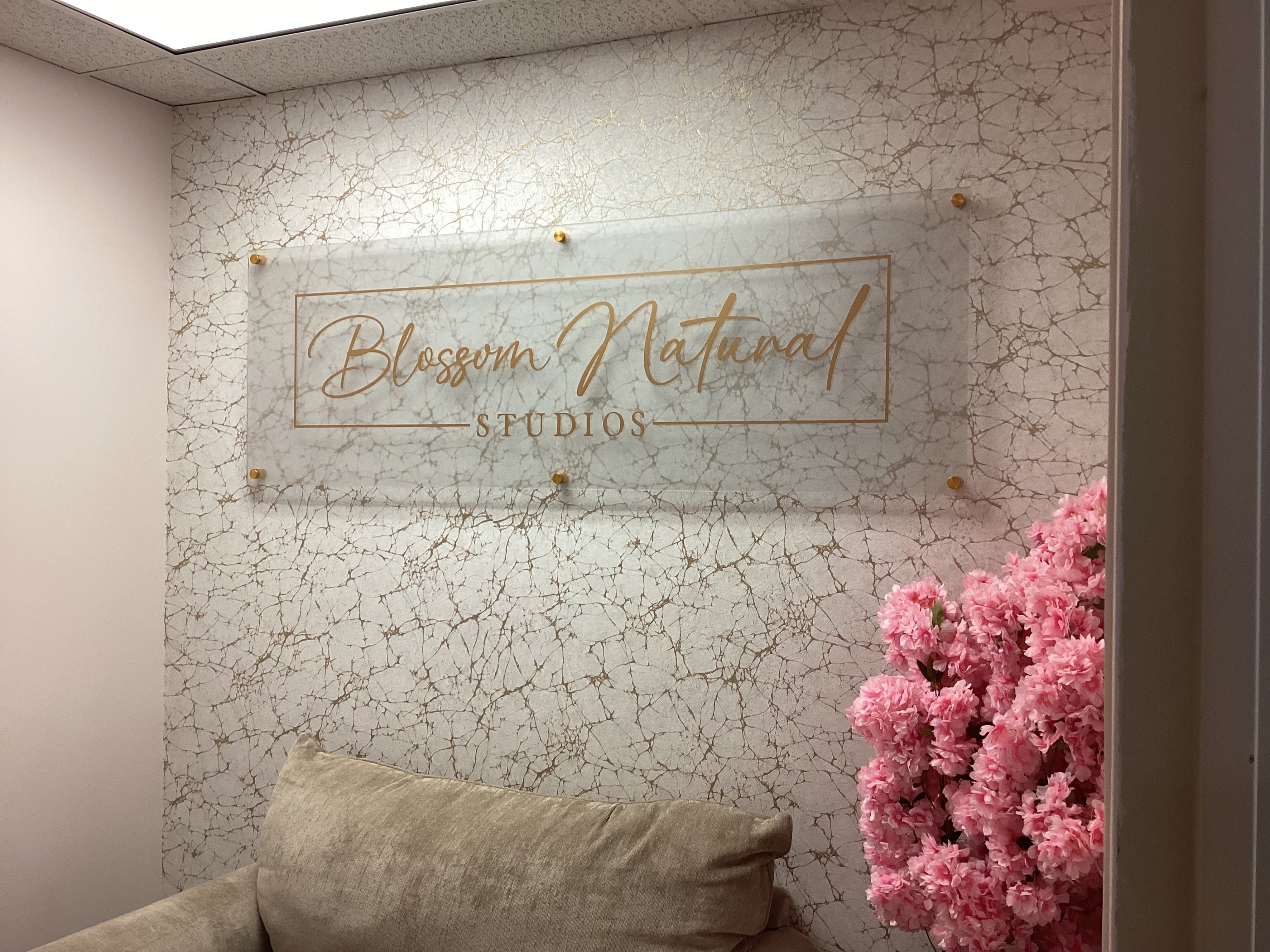 Interior Reception Sign - Blossom Natural Studio (Marlborough, MA)