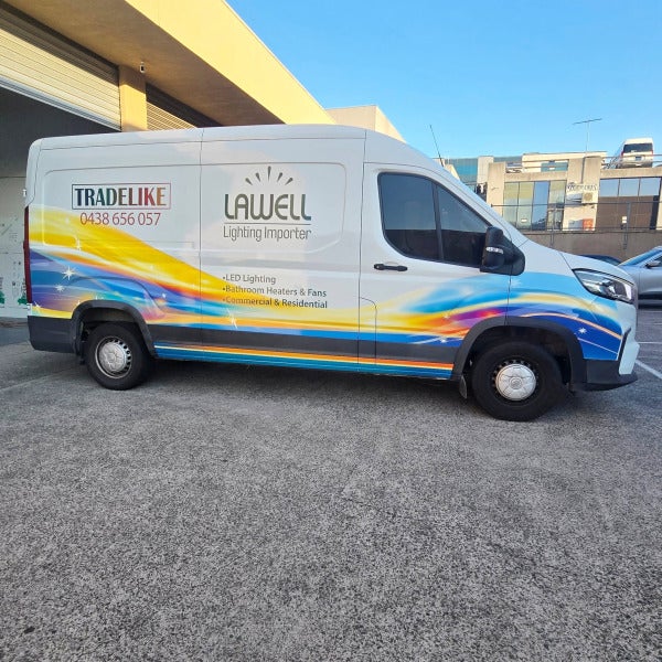 Van Graphics for Lawell Lighting Importers