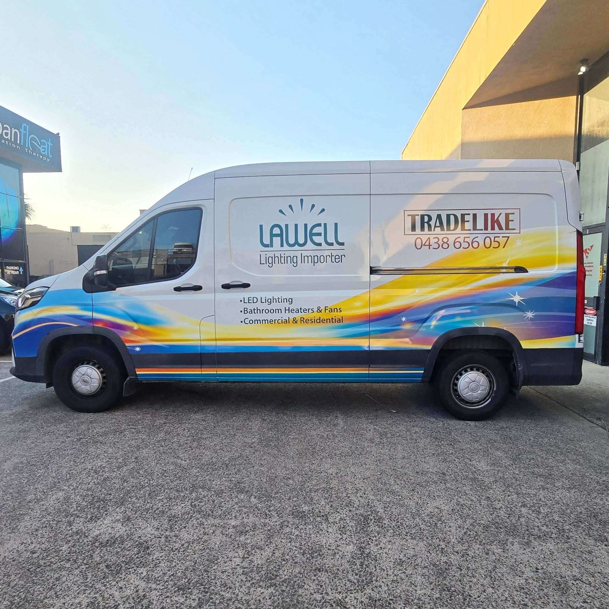 Van Graphics for Lawell Lighting Importers