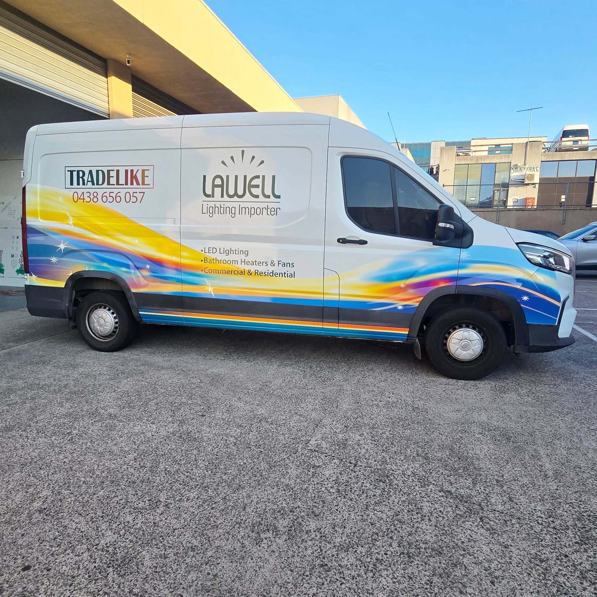 Van Graphics for Lawell Lighting Importers