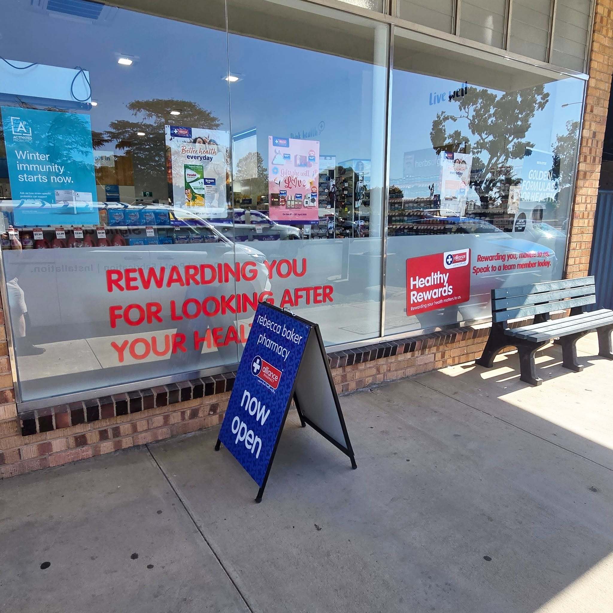 Front Window Graphics for Rebecca Baker Pharmacy