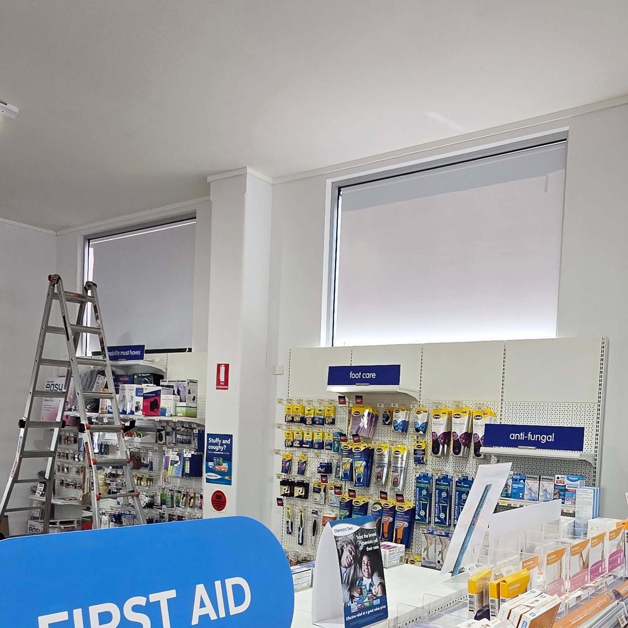Front Window Graphics for Rebecca Baker Pharmacy