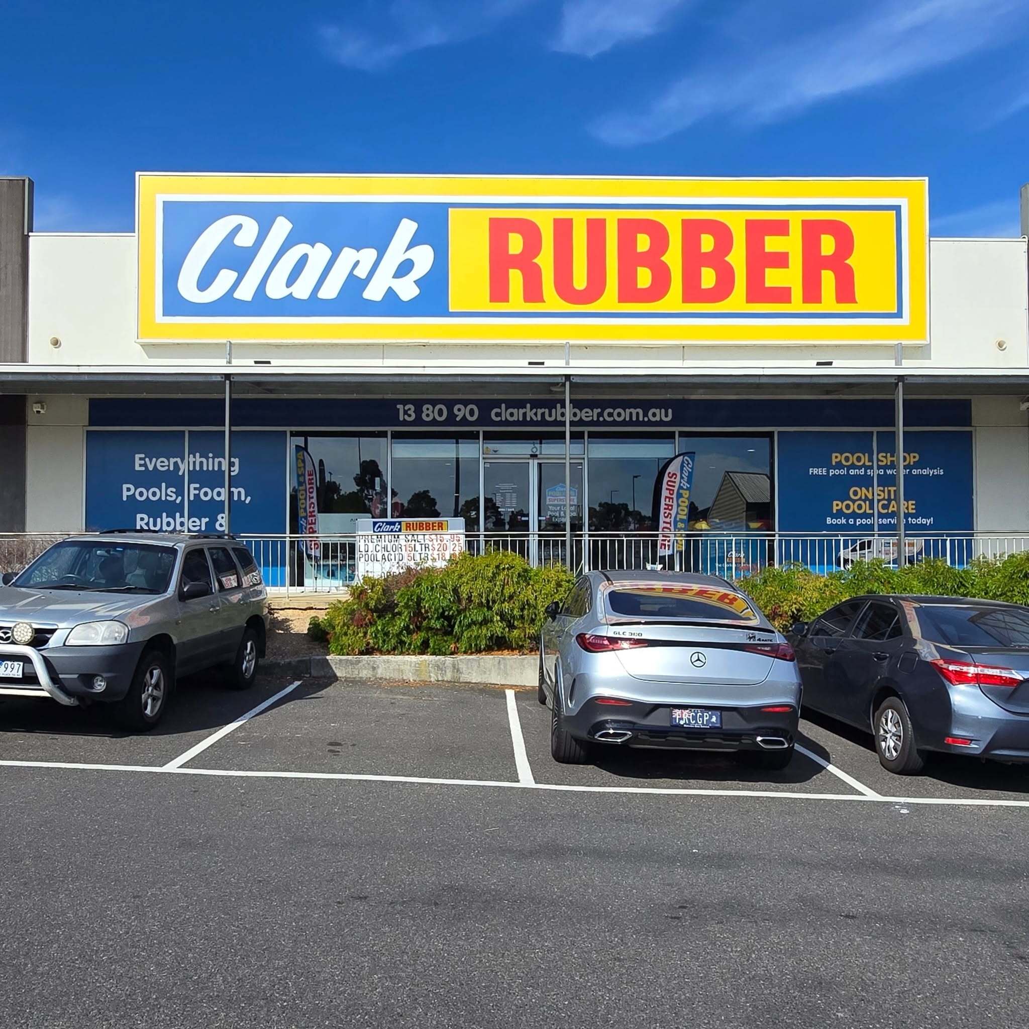 Large Panel Sign at Clark Rubber in Chirnside Park