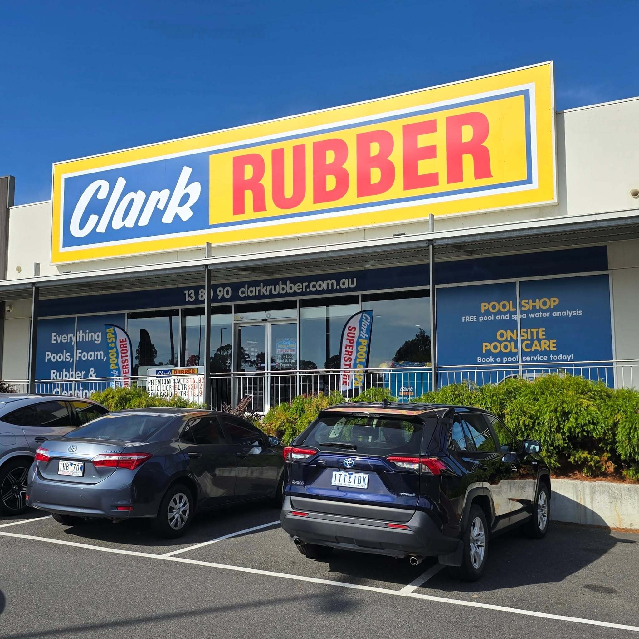 Large Panel Sign at Clark Rubber in Chirnside Park